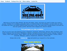 Tablet Screenshot of jjspartyrental.com